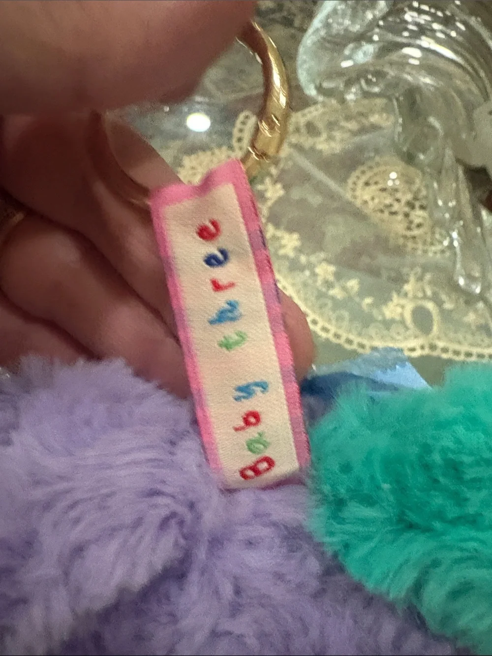 Baby Three Flower Fairy Plush Pendant